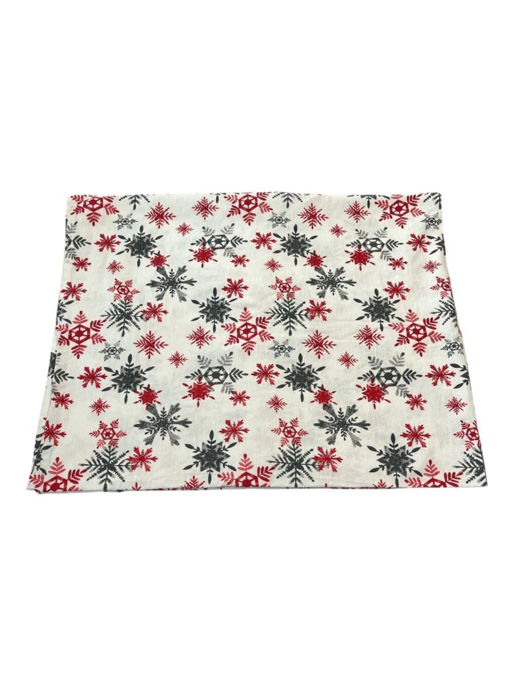 The Farmhouse Rachel Ashwell Christmas Snowflake Tablecloth 60x84 Cotton